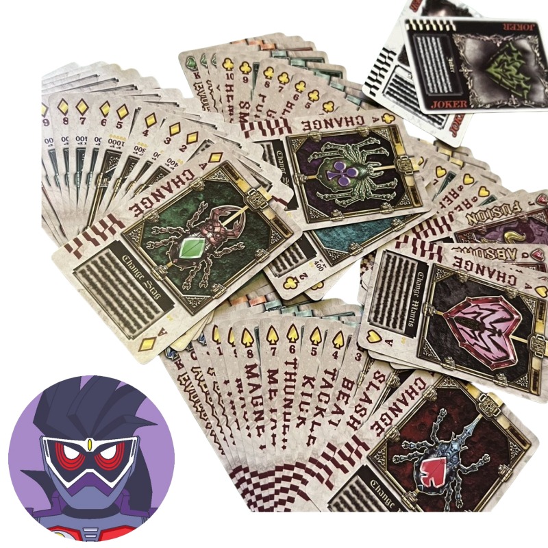 Party Games Entertainer - Karakter anime Bandai Kamen Rider kartu