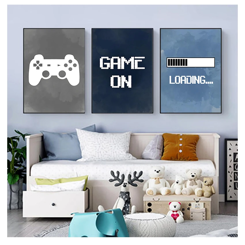 Kids Party Games - Dekorasi Dinding Kamar Anak Laki-laki, Poster