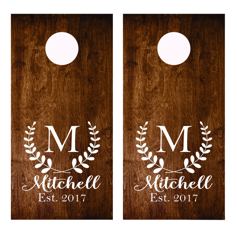 Cornhole Board Set - Stiker Tanda Dekorasi Pesta Pernikahan Set