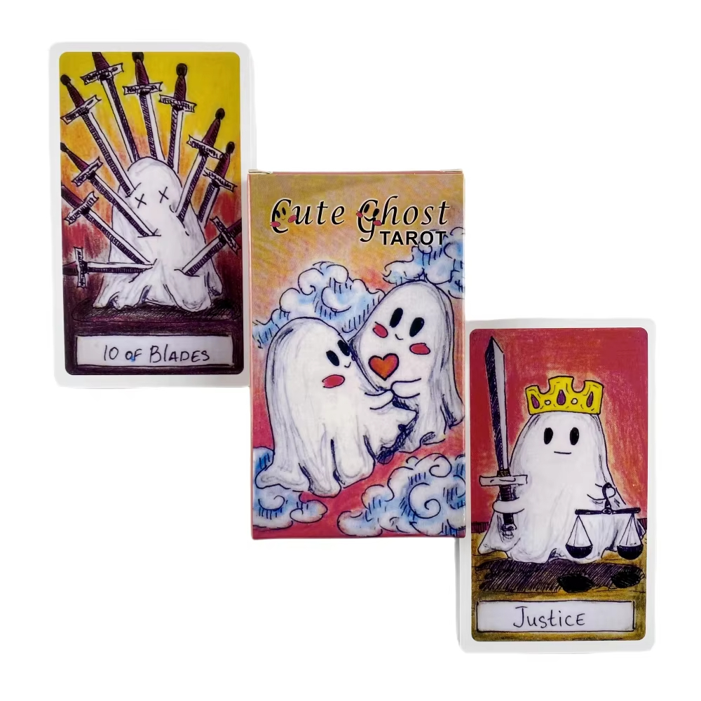 Party Games Entertainer - Set Mainan Kartu Tarot Hantu Lucu,
