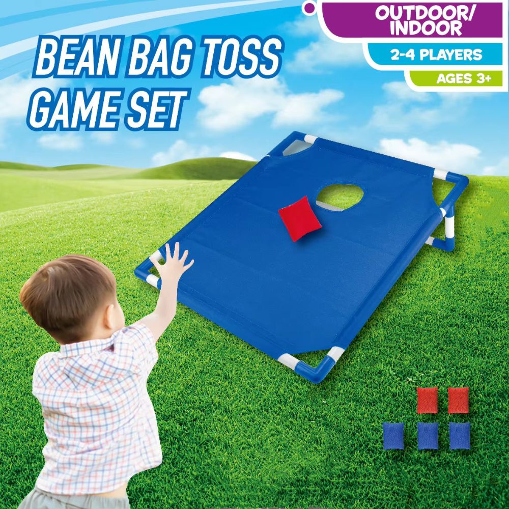 Cornhole Board Set - Set Permainan Cornhole BBQ Camping Merah