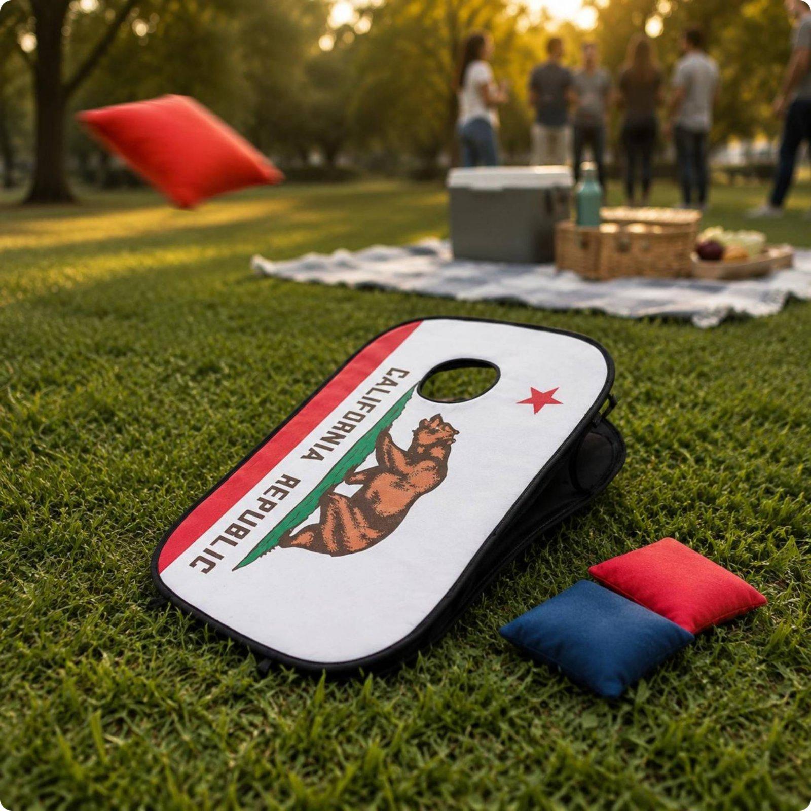 Cornhole Board Set - Set Papan Cornhole Lipat untuk Dalam