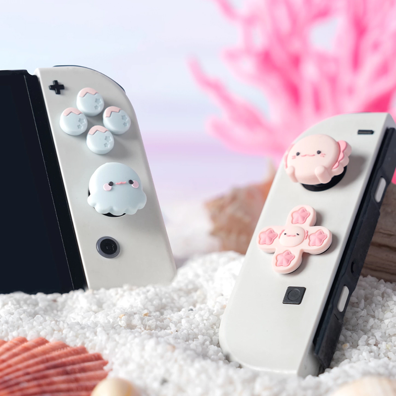 Party Games Nintendo Switch - Stiker Silikon Lembut Tombol D-pad ABXY