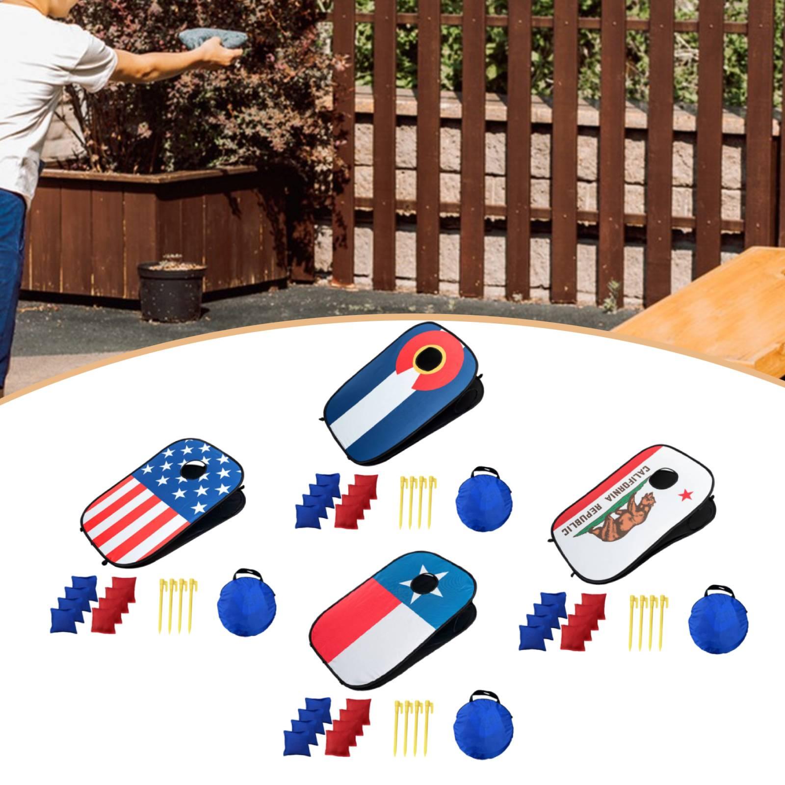 Cornhole Board Set - Set Permainan Corn Hole Portabel dengan