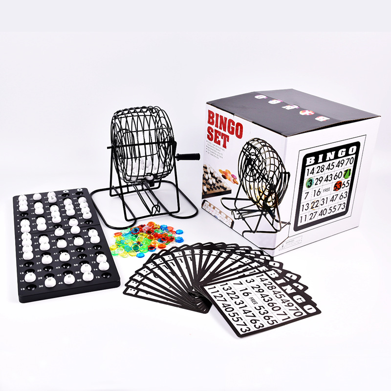 Party Games For Large Groups - Mesin Lotre Bingo, Set Kandang Permainan