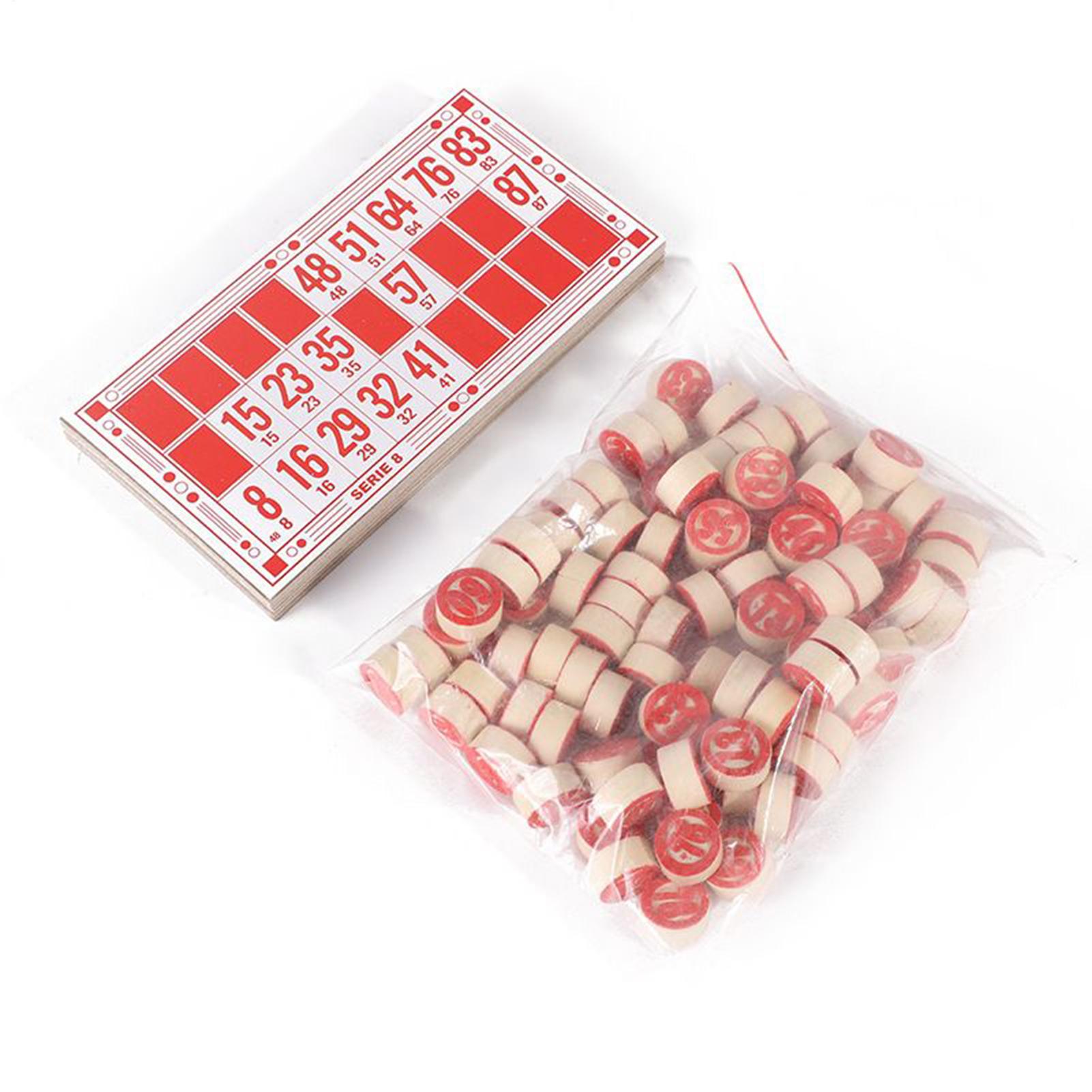 Party Games For Large Groups - Permainan Bingo Set Vintage Kayu Mainan