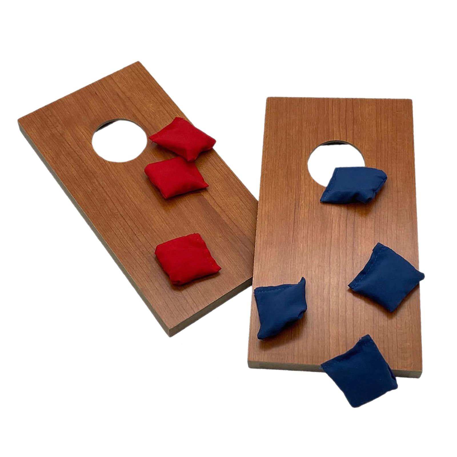 Cornhole Board Set - 2x Set Cornhole Permainan Lempar Kantong