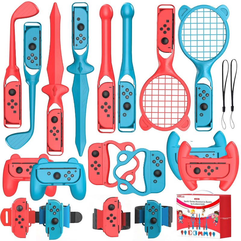 Party Games Nintendo Switch - Untuk Switch 2 Paket Aksesori Olahraga