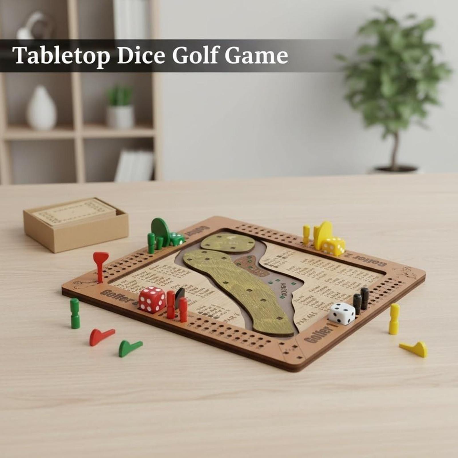 Permainan Dadu Golf Kayu, Main - Party Games Indoor ulasan dan harga
