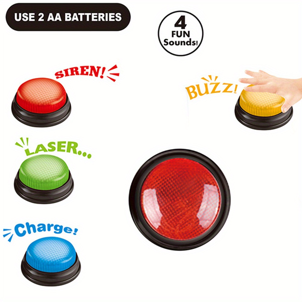 4 Buah Mainan Buzzer Lampu dan - Party Games Quiz ulasan dan harga