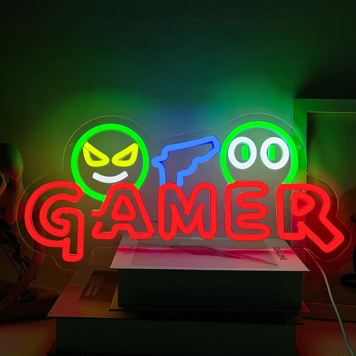 Lampu Dinding LED Neon Sign Ga - Party Games Birthday ulasan dan harga