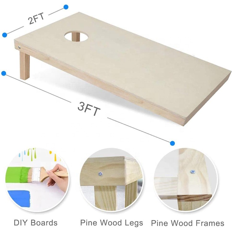 Papan Permainan Cornhole Kayu  - Cornhole Board Set ulasan dan harga