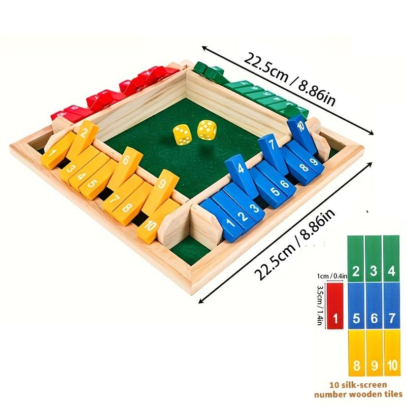 Permainan Kotak Dadu Kayu Kart - Party Games For 7 People ulasan dan harga