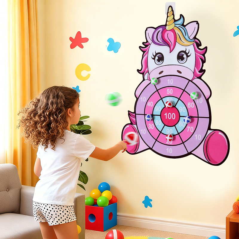 Papan Dart Bola Lengket Besar  - Party Games Indoor For 6 12 Year Olds ulasan dan harga