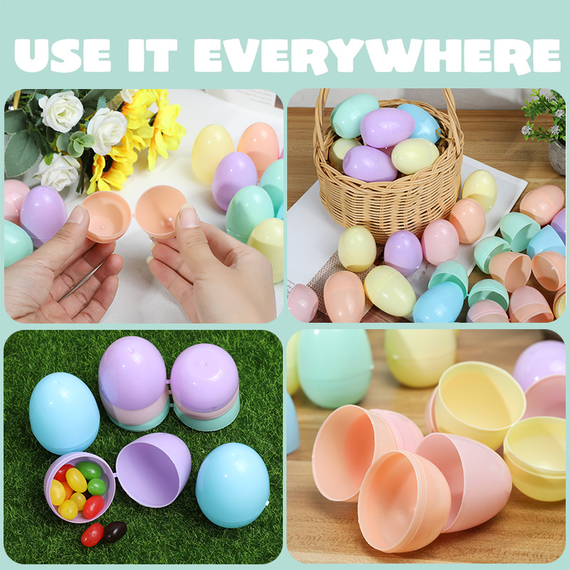12/24-Pack Plastik Telur Paska - Party Games Egg ulasan dan harga