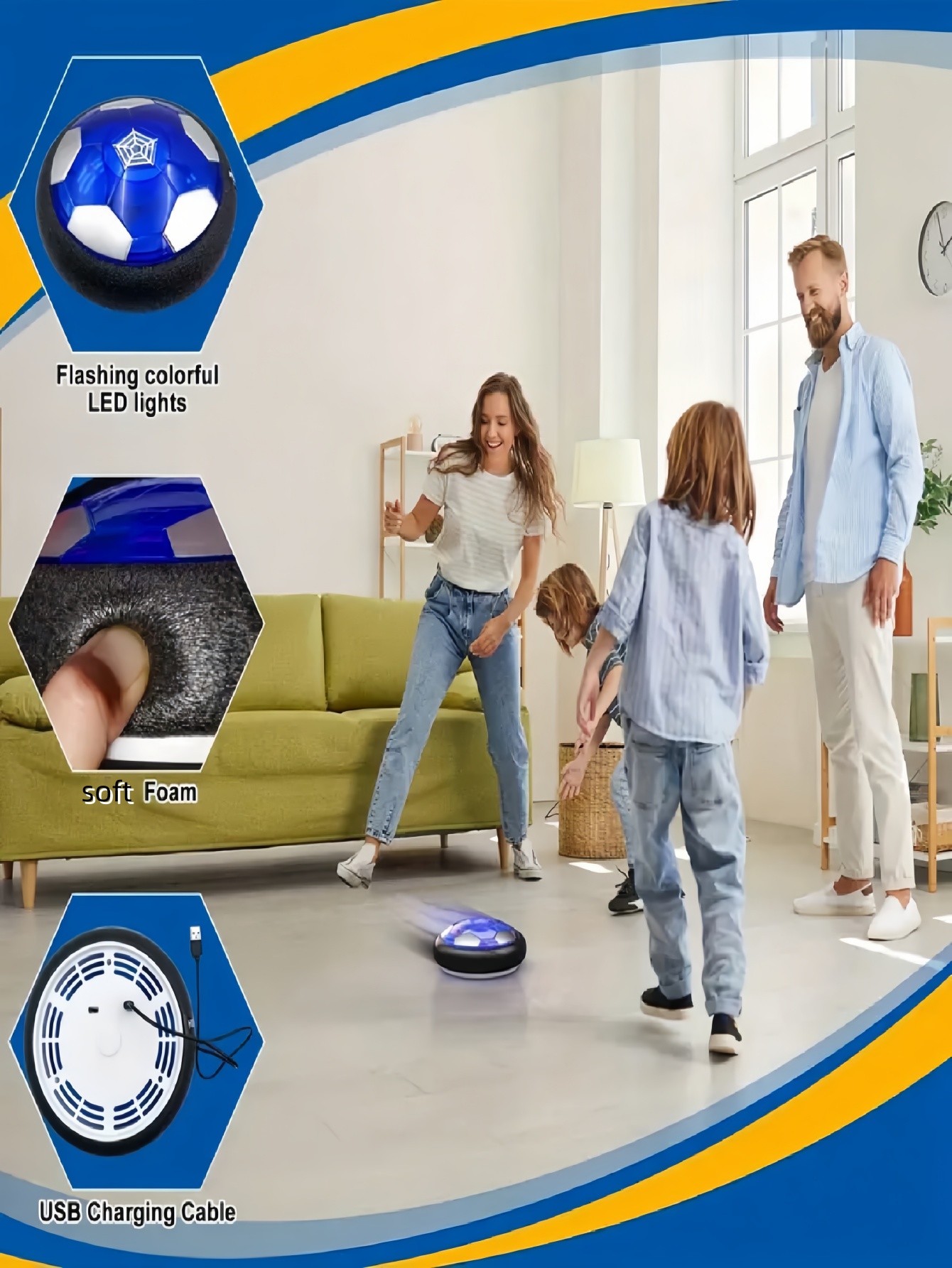 Bola Sepak Mengambang, 1 Paket - Party Games Indoor ulasan dan harga