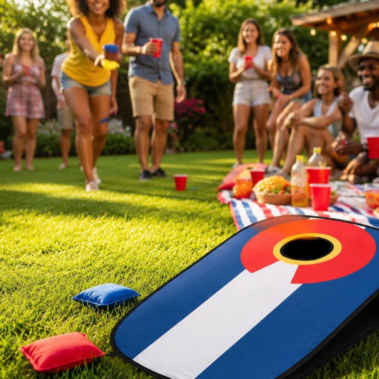 Set Papan Cornhole Lipat untuk - Cornhole Board Set ulasan dan harga