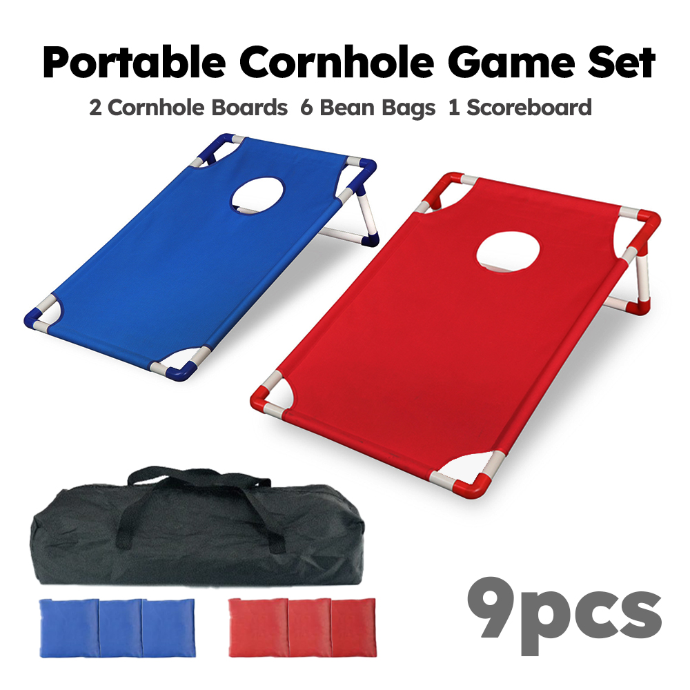 9pcs Set Permainan Cornhole Po - Cornhole Board Set ulasan dan harga