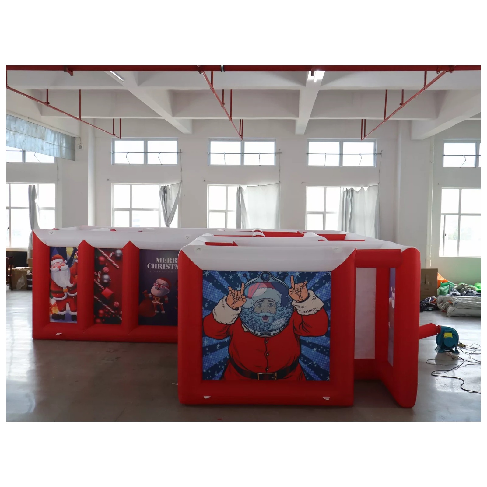 Labirin Tiup Atap Datar Merah  - Kids Party Games ulasan dan harga